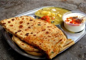 A typical Indian breakfast