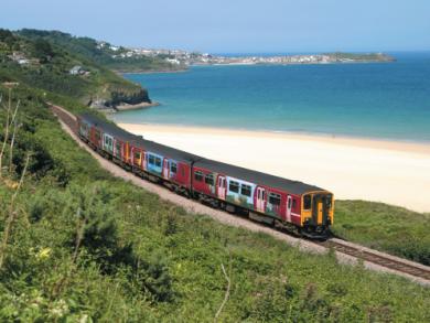 st ives to st erth train in cornwall